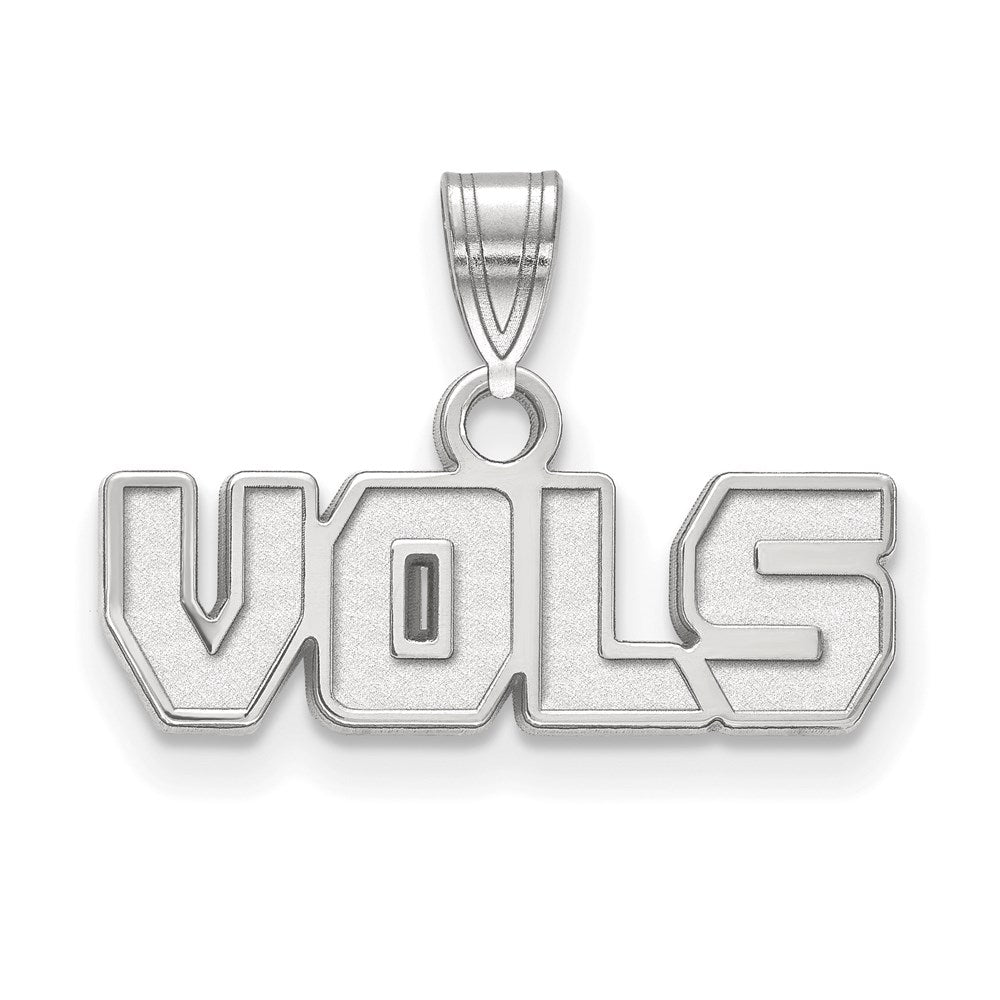 Sterling Silver Rhodium-plated University of Tennessee Small Pendant