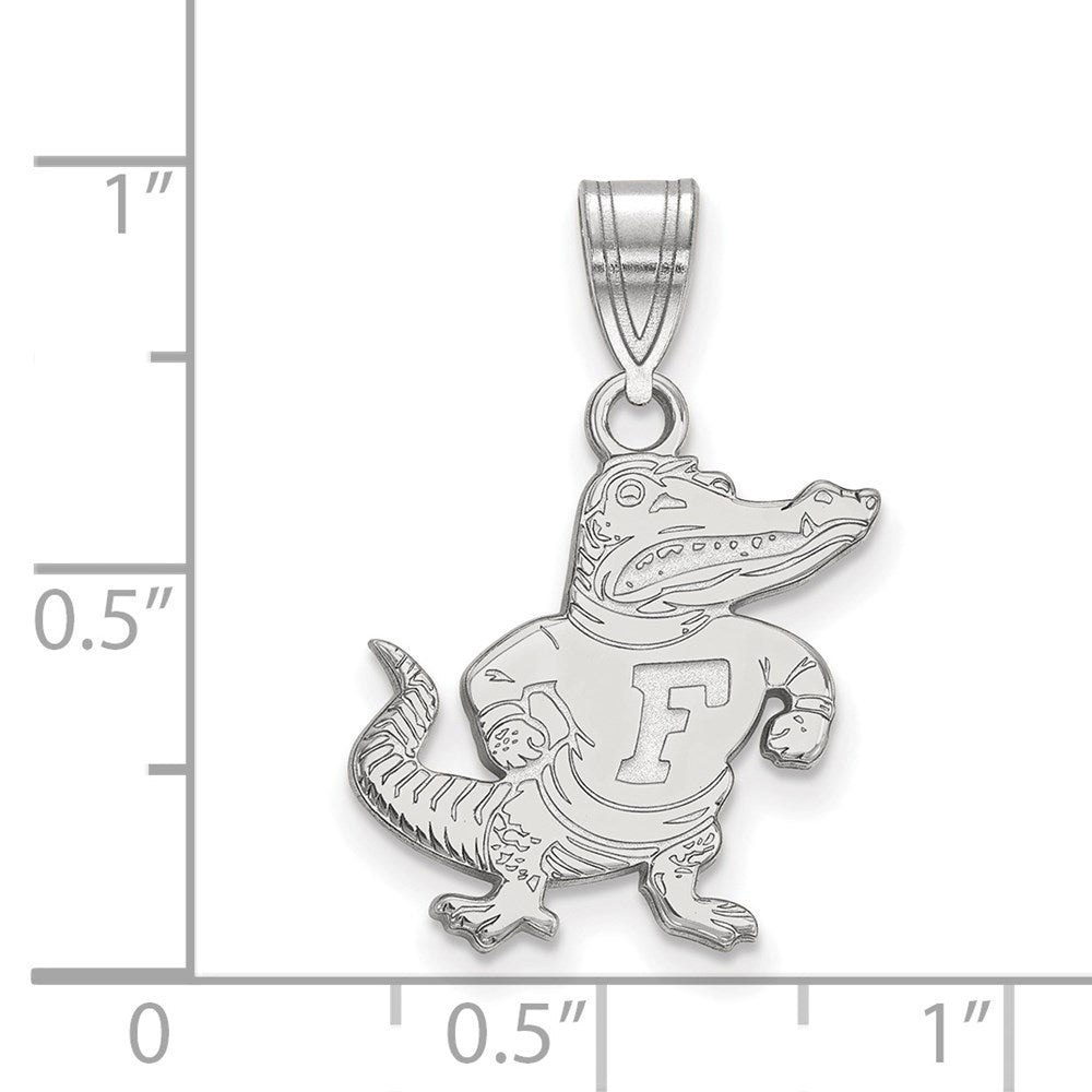 10K White Gold University of Florida Medium Pendant