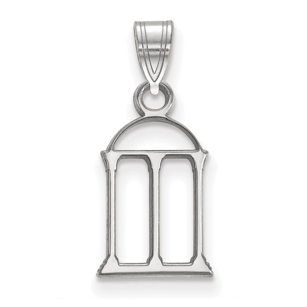 Sterling Silver Rhodium-plated University of Georgia Small Pendant