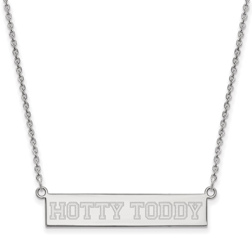 Sterling Silver Rhodium-plated U. of Mississippi Hotty Toddy Necklace