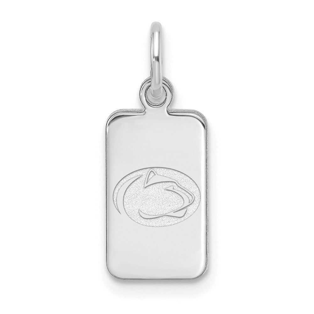 Sterling Silver Rhod-pl Penn State Univ Tag Pendant