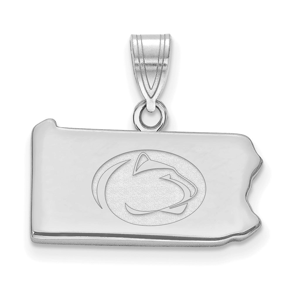Sterling Silver Rhod-pl Penn State Univ State Pendant