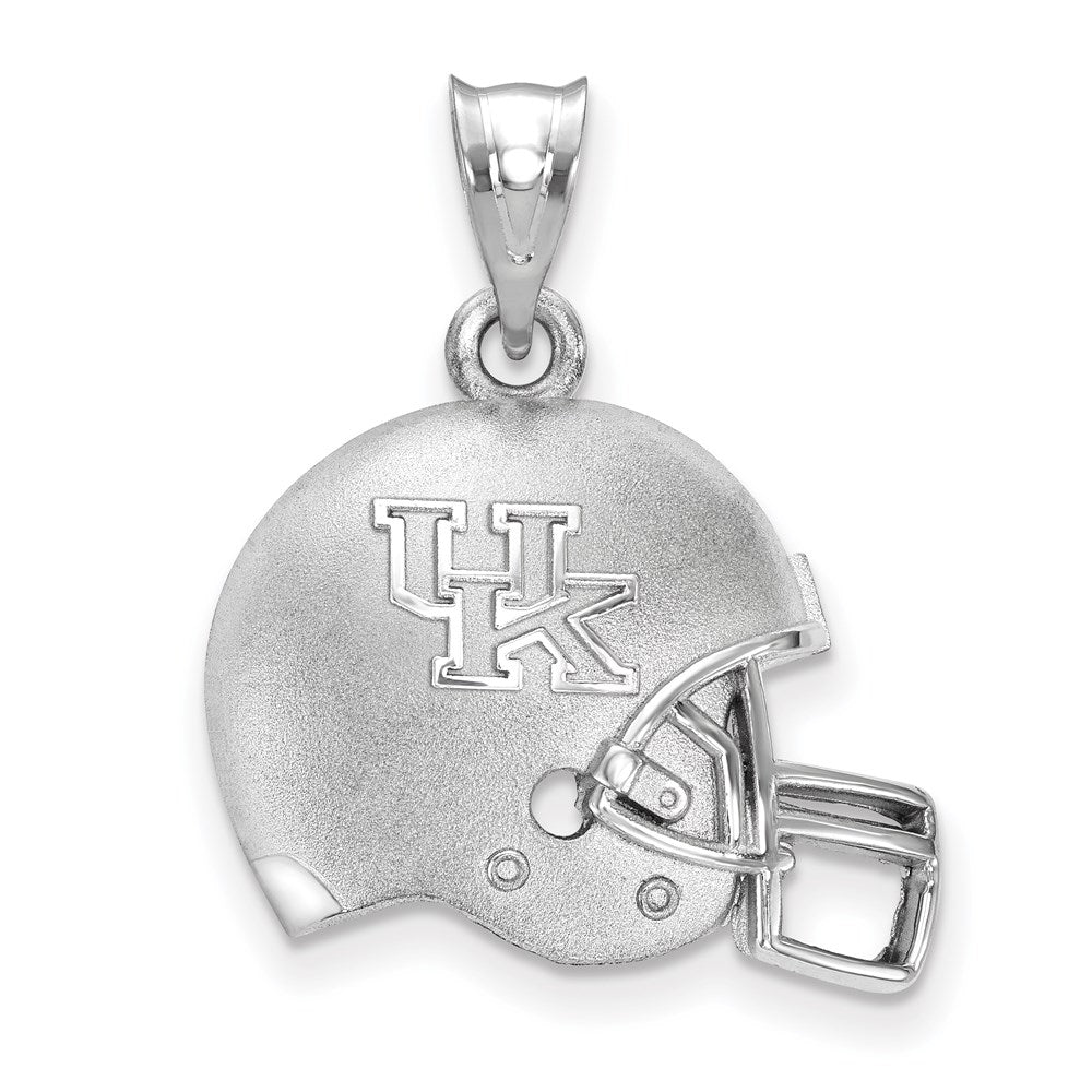 Sterling Silver Rhodium-plated U. of Kentucky Football Helmet Pendant