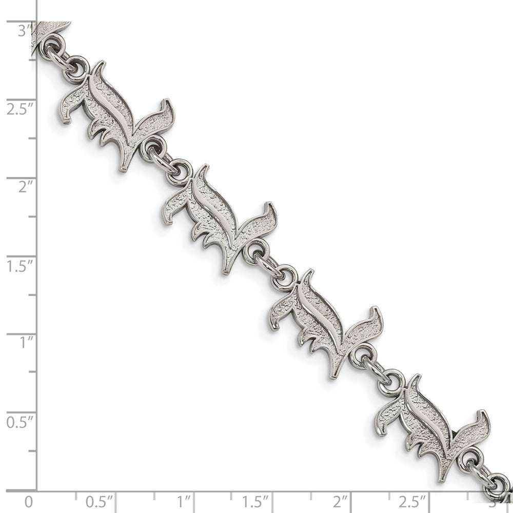 Stainless Steel Univ of Louisville Bracelet with 1.5 in Ext