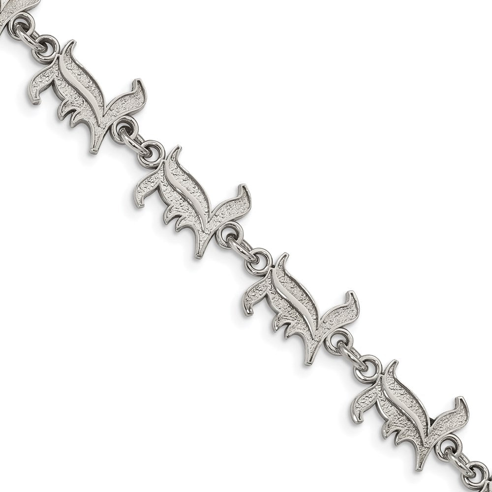 Stainless Steel Univ of Louisville Bracelet with 1.5 in Ext