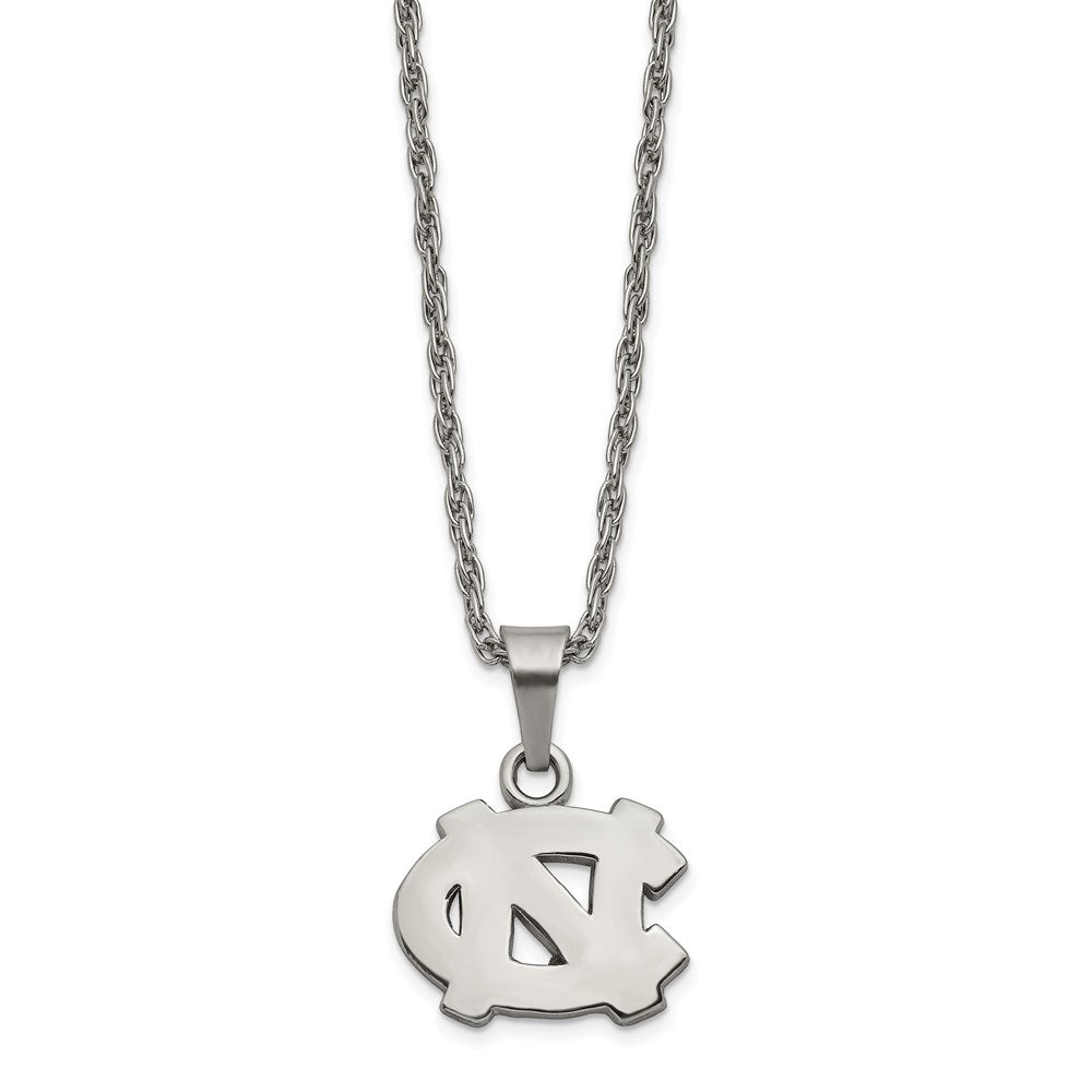 Stainless Steel University of North Carolina Necklace with 2 in Ext