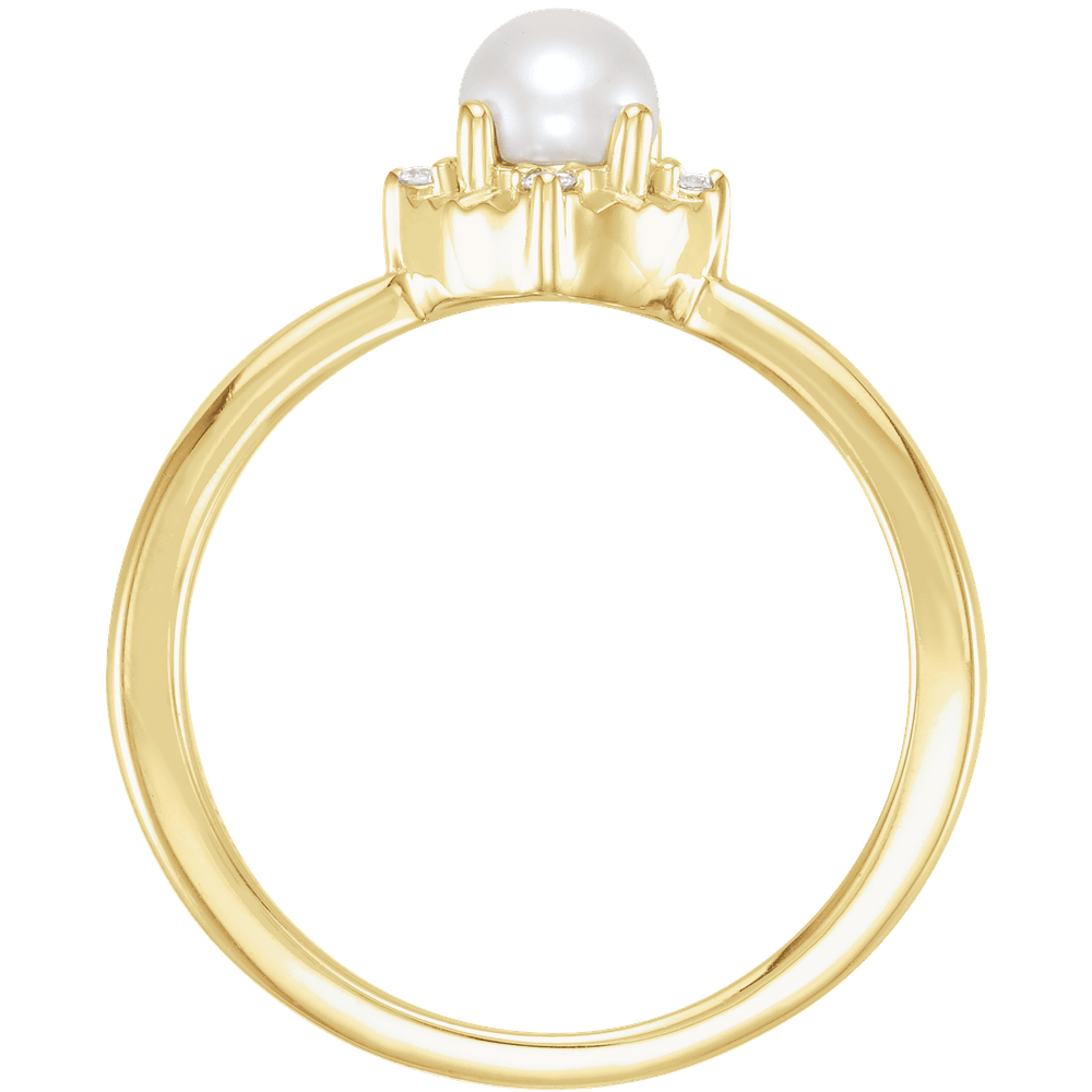 Pearla Diamond Halo Ring