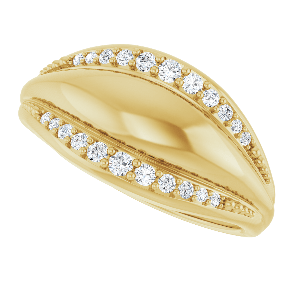 Éclat Ligne 14K Gold Natural Diamond Band – 1/5 CTW