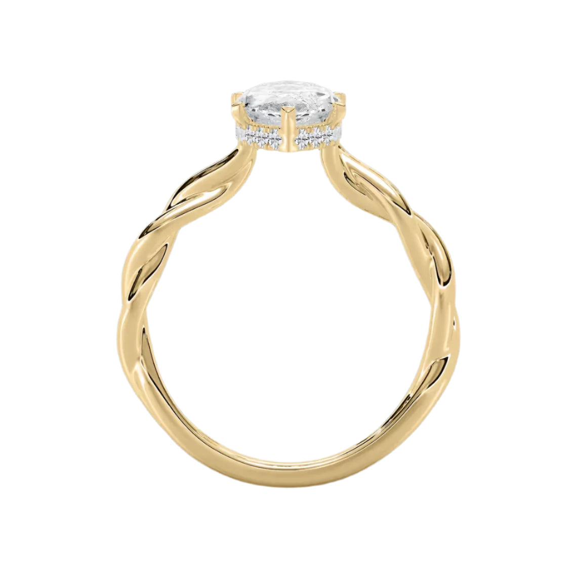 *Marquise Eleanor Hidden Halo Twist